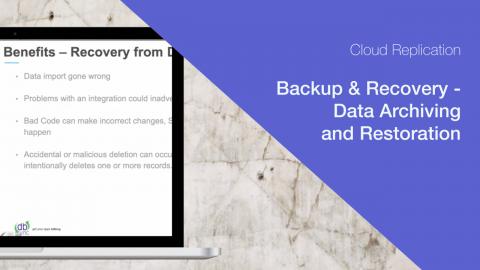 Backup & Recovery – Data Archiving and Restoration