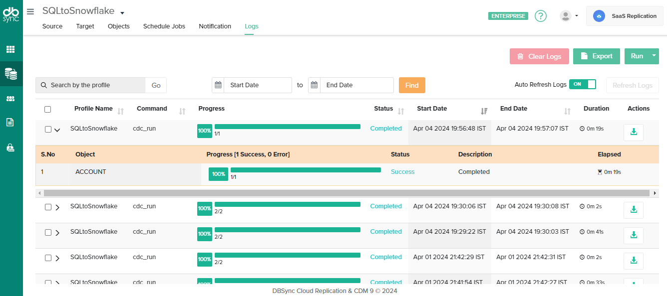 Â Interface screenshot, showing the "Improved efficiency" profit