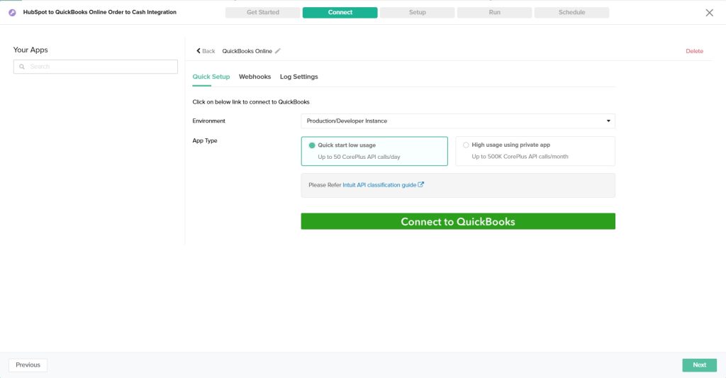 QuickBooks-HubSpot connector